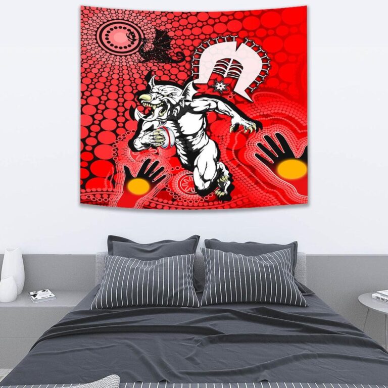 National Rugby League store - Loyal fans of St George Illawarra Dragons's Wall Tapestry:vintage National Rugby League suit,uniform,apparel,shirts,merch,hoodie,jackets,shorts,sweatshirt,outfits,clothes