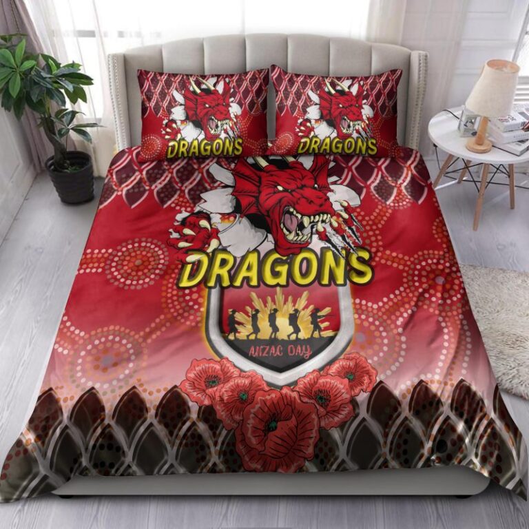 National Rugby League store - Loyal fans of St. George Illawarra Dragons's Bedding Duvet Cover + 1/2 Pillow Cases:vintage National Rugby League suit,uniform,apparel,shirts,merch,hoodie,jackets,shorts,sweatshirt,outfits,clothes