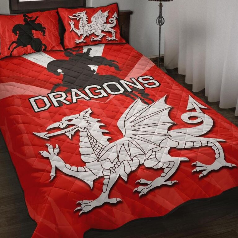 National Rugby League store - Loyal fans of St George Illawarra Dragons's Quilt + 1/2 Pillow Cases:vintage National Rugby League suit,uniform,apparel,shirts,merch,hoodie,jackets,shorts,sweatshirt,outfits,clothes