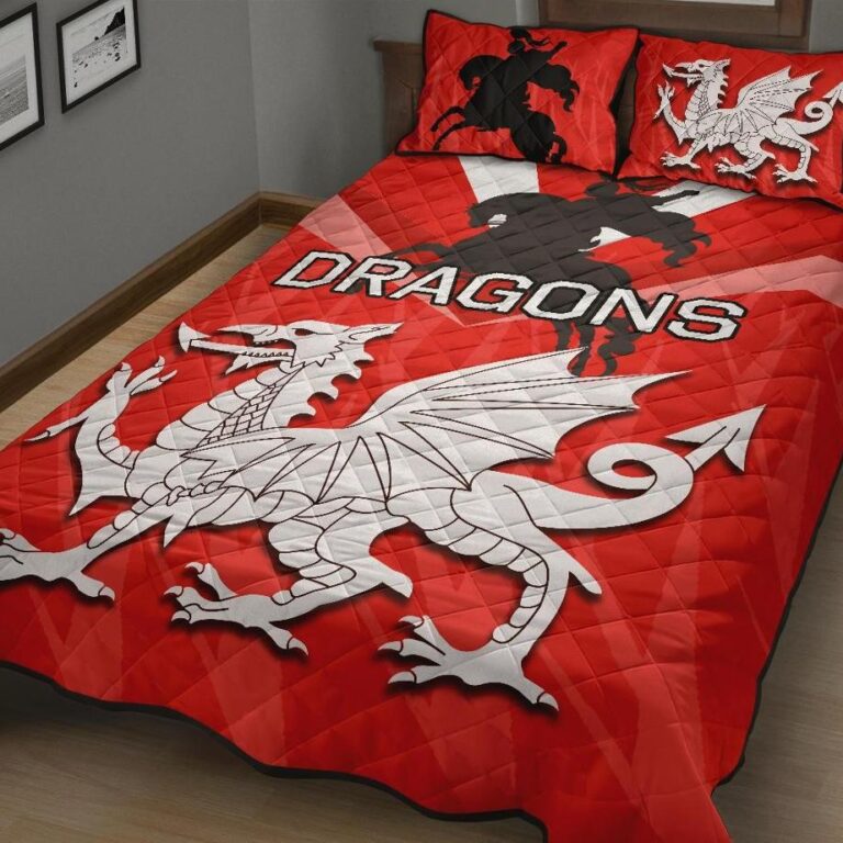 National Rugby League store - Loyal fans of St George Illawarra Dragons's Quilt + 1/2 Pillow Cases:vintage National Rugby League suit,uniform,apparel,shirts,merch,hoodie,jackets,shorts,sweatshirt,outfits,clothes