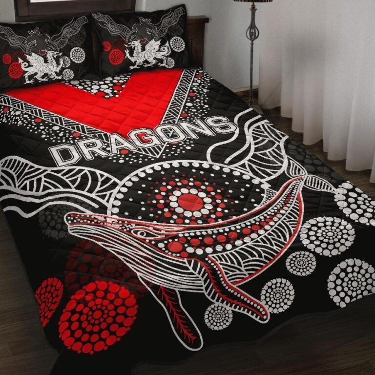 National Rugby League store - Loyal fans of St George Illawarra Dragons's Quilt + 1/2 Pillow Cases:vintage National Rugby League suit,uniform,apparel,shirts,merch,hoodie,jackets,shorts,sweatshirt,outfits,clothes