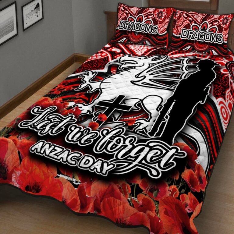 National Rugby League store - Loyal fans of St George Illawarra Dragons's Quilt + 1/2 Pillow Cases:vintage National Rugby League suit,uniform,apparel,shirts,merch,hoodie,jackets,shorts,sweatshirt,outfits,clothes