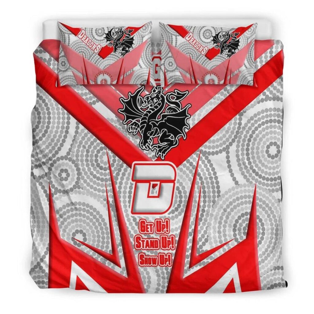 National Rugby League store - Loyal fans of St George Illawarra Dragons's Bedding Duvet Cover + 1/2 Pillow Cases:vintage National Rugby League suit,uniform,apparel,shirts,merch,hoodie,jackets,shorts,sweatshirt,outfits,clothes