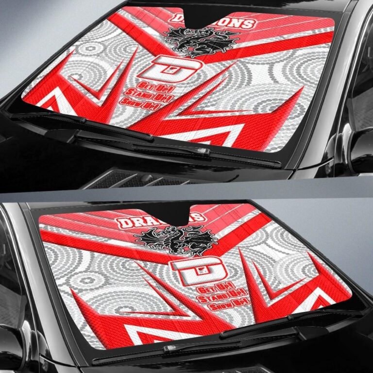 National Rugby League store - Loyal fans of St George Illawarra Dragons's Auto Sun Shades:vintage National Rugby League suit,uniform,apparel,shirts,merch,hoodie,jackets,shorts,sweatshirt,outfits,clothes