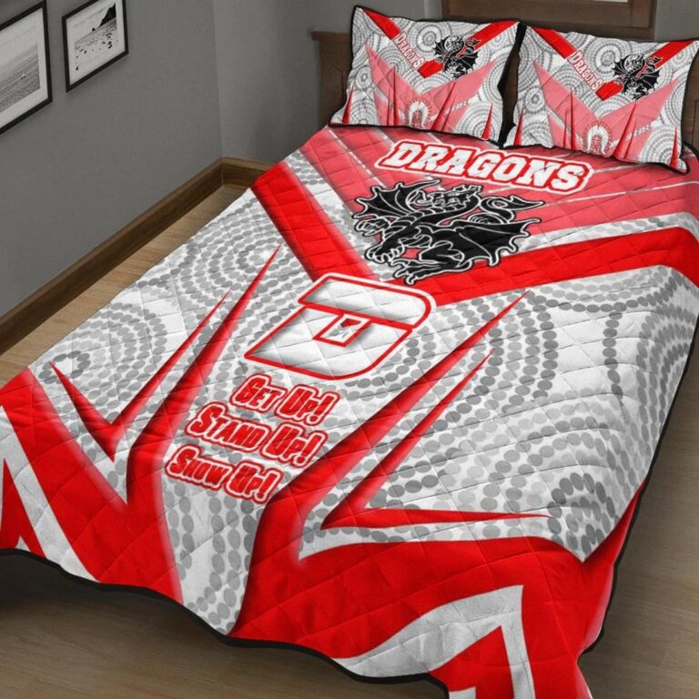 National Rugby League store - Loyal fans of St George Illawarra Dragons's Quilt + 1/2 Pillow Cases:vintage National Rugby League suit,uniform,apparel,shirts,merch,hoodie,jackets,shorts,sweatshirt,outfits,clothes