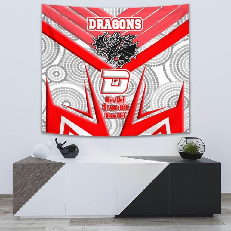 National Rugby League store - Loyal fans of St George Illawarra Dragons's Wall Tapestry:vintage National Rugby League suit,uniform,apparel,shirts,merch,hoodie,jackets,shorts,sweatshirt,outfits,clothes