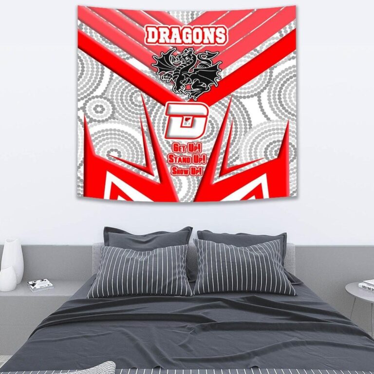 National Rugby League store - Loyal fans of St George Illawarra Dragons's Wall Tapestry:vintage National Rugby League suit,uniform,apparel,shirts,merch,hoodie,jackets,shorts,sweatshirt,outfits,clothes
