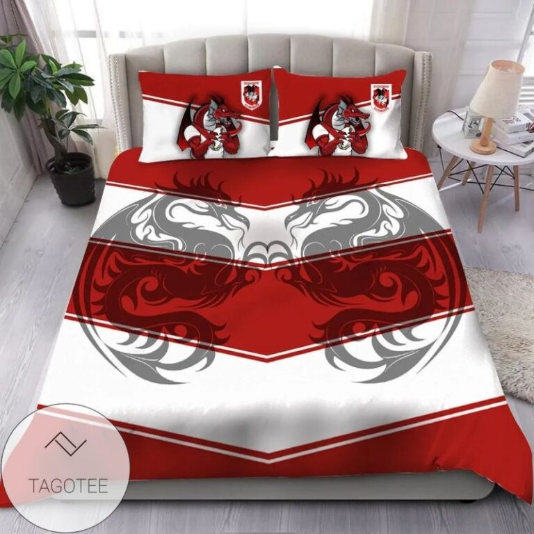 National Rugby League store - Loyal fans of St. George Illawarra Dragons's Bedding Duvet Cover + 1/2 Pillow Cases:vintage National Rugby League suit,uniform,apparel,shirts,merch,hoodie,jackets,shorts,sweatshirt,outfits,clothes