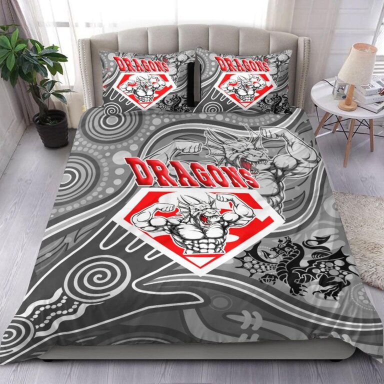 National Rugby League store - Loyal fans of St George Illawarra Dragons's Bedding Duvet Cover + 1/2 Pillow Cases:vintage National Rugby League suit,uniform,apparel,shirts,merch,hoodie,jackets,shorts,sweatshirt,outfits,clothes
