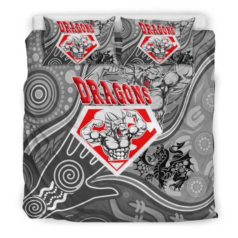 National Rugby League store - Loyal fans of St George Illawarra Dragons's Bedding Duvet Cover + 1/2 Pillow Cases:vintage National Rugby League suit,uniform,apparel,shirts,merch,hoodie,jackets,shorts,sweatshirt,outfits,clothes