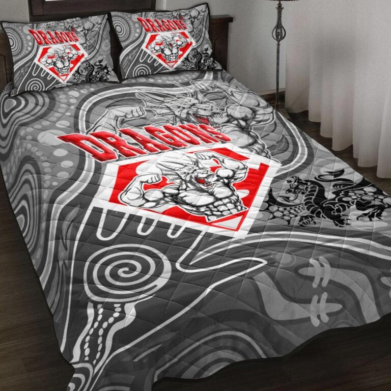 National Rugby League store - Loyal fans of St George Illawarra Dragons's Quilt + 1/2 Pillow Cases:vintage National Rugby League suit,uniform,apparel,shirts,merch,hoodie,jackets,shorts,sweatshirt,outfits,clothes