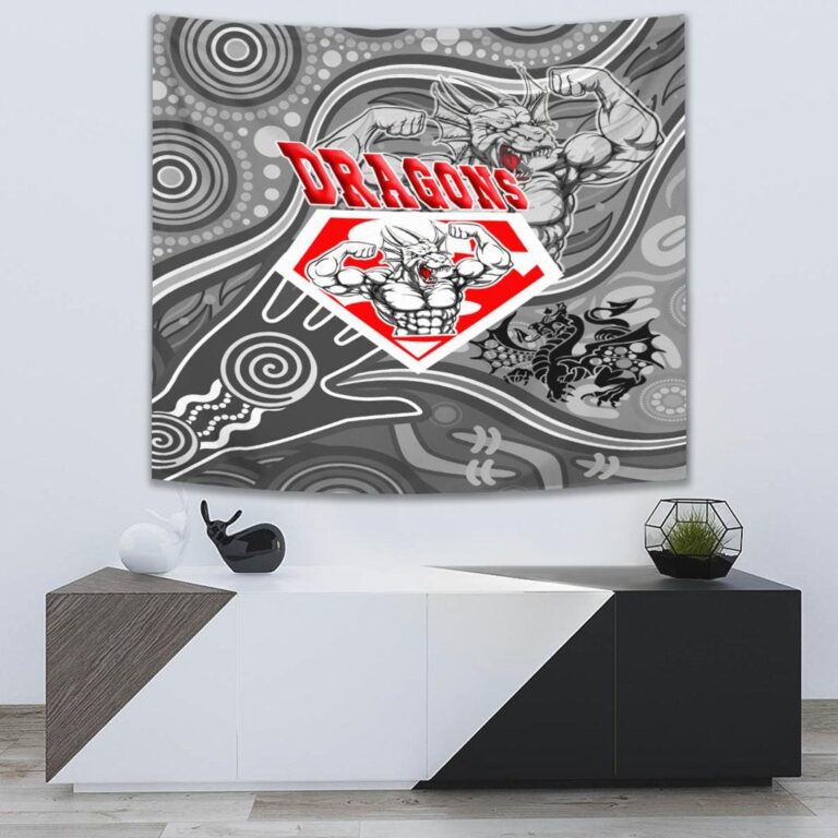 National Rugby League store - Loyal fans of St George Illawarra Dragons's Wall Tapestry:vintage National Rugby League suit,uniform,apparel,shirts,merch,hoodie,jackets,shorts,sweatshirt,outfits,clothes