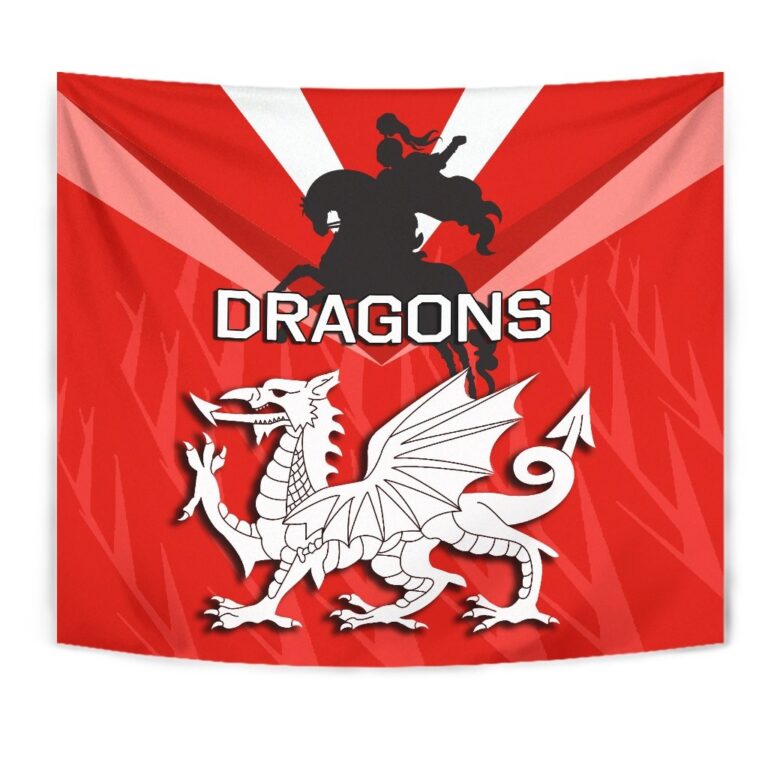 National Rugby League store - Loyal fans of St George Illawarra Dragons's Wall Tapestry:vintage National Rugby League suit,uniform,apparel,shirts,merch,hoodie,jackets,shorts,sweatshirt,outfits,clothes
