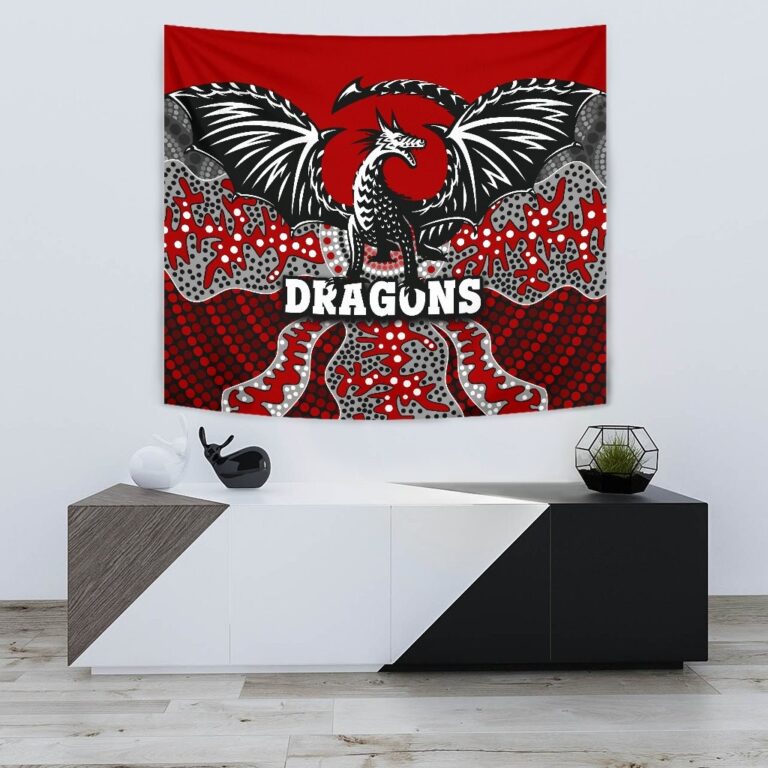 National Rugby League store - Loyal fans of St George Illawarra Dragons's Wall Tapestry:vintage National Rugby League suit,uniform,apparel,shirts,merch,hoodie,jackets,shorts,sweatshirt,outfits,clothes