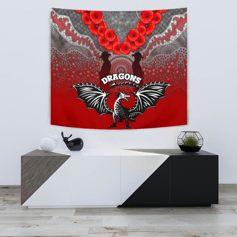 National Rugby League store - Loyal fans of St George Illawarra Dragons's Wall Tapestry:vintage National Rugby League suit,uniform,apparel,shirts,merch,hoodie,jackets,shorts,sweatshirt,outfits,clothes