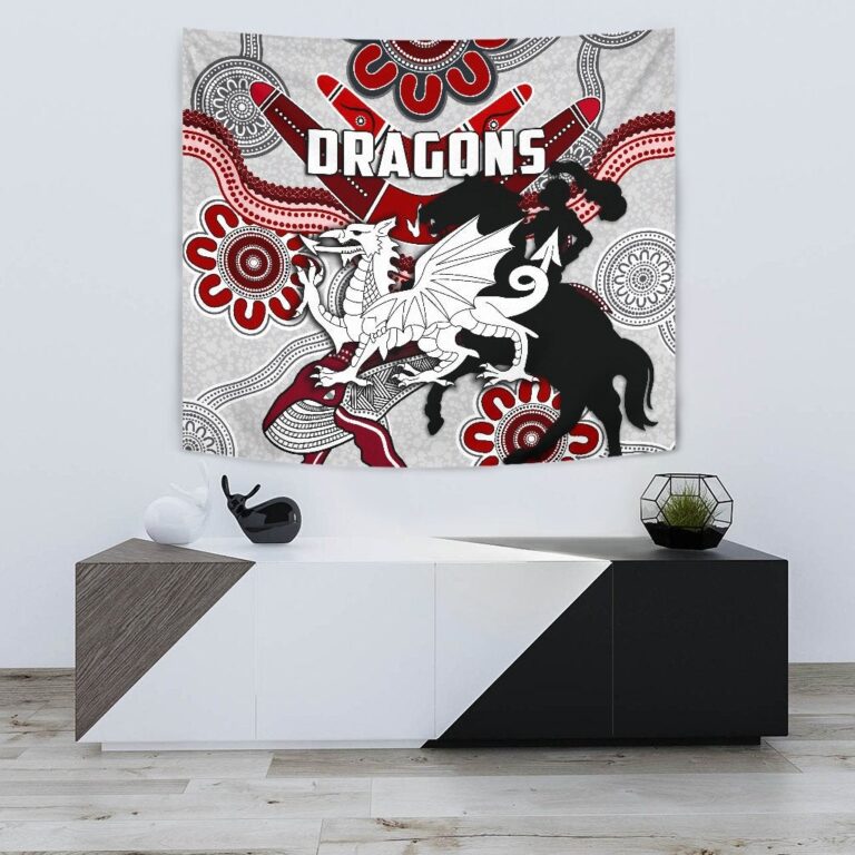 National Rugby League store - Loyal fans of St George Illawarra Dragons's Wall Tapestry:vintage National Rugby League suit,uniform,apparel,shirts,merch,hoodie,jackets,shorts,sweatshirt,outfits,clothes