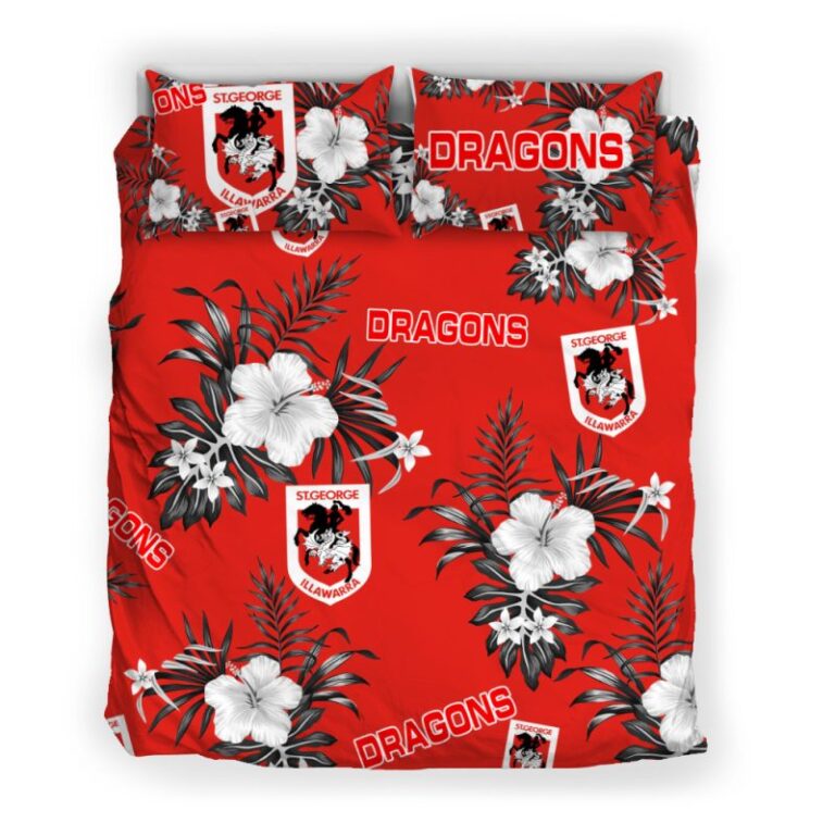 National Rugby League store - Loyal fans of St. George Illawarra Dragons's Bedding Duvet Cover + 1/2 Pillow Cases:vintage National Rugby League suit,uniform,apparel,shirts,merch,hoodie,jackets,shorts,sweatshirt,outfits,clothes