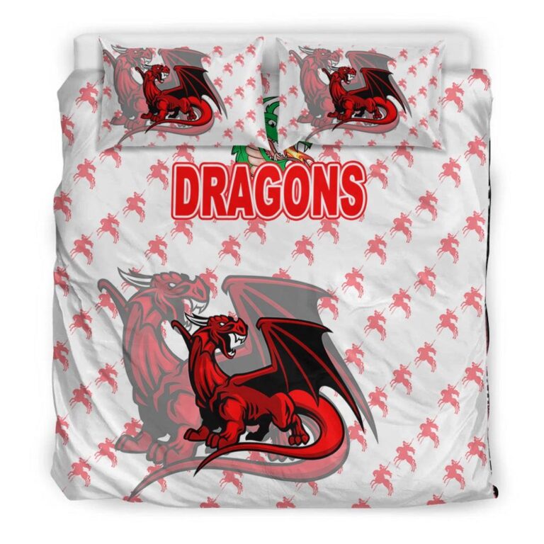 National Rugby League store - Loyal fans of St George Illawarra Dragons's Bedding Duvet Cover + 1/2 Pillow Cases:vintage National Rugby League suit,uniform,apparel,shirts,merch,hoodie,jackets,shorts,sweatshirt,outfits,clothes