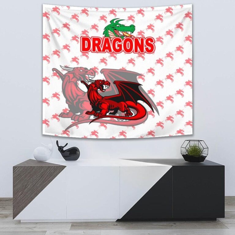 National Rugby League store - Loyal fans of St George Illawarra Dragons's Wall Tapestry:vintage National Rugby League suit,uniform,apparel,shirts,merch,hoodie,jackets,shorts,sweatshirt,outfits,clothes