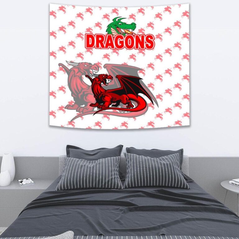 National Rugby League store - Loyal fans of St George Illawarra Dragons's Wall Tapestry:vintage National Rugby League suit,uniform,apparel,shirts,merch,hoodie,jackets,shorts,sweatshirt,outfits,clothes
