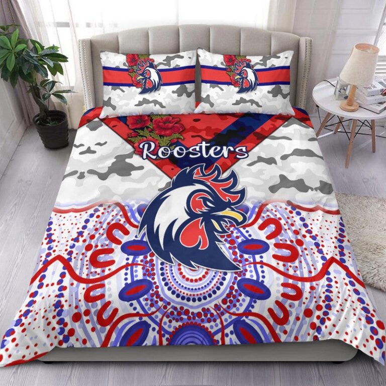 National Rugby League store - Loyal fans of Sydney Roosters's Bedding Duvet Cover + 1/2 Pillow Cases:vintage National Rugby League suit,uniform,apparel,shirts,merch,hoodie,jackets,shorts,sweatshirt,outfits,clothes