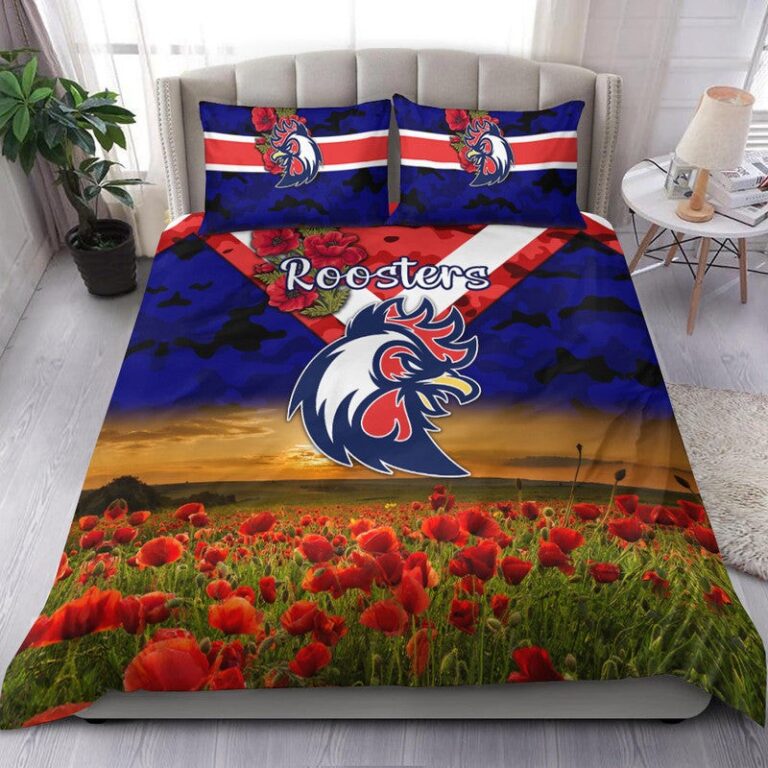 National Rugby League store - Loyal fans of Sydney Roosters's Bedding Duvet Cover + 1/2 Pillow Cases:vintage National Rugby League suit,uniform,apparel,shirts,merch,hoodie,jackets,shorts,sweatshirt,outfits,clothes