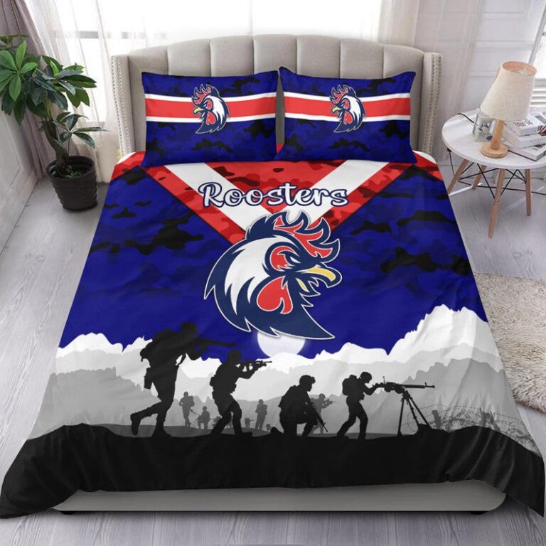 National Rugby League store - Loyal fans of Sydney Roosters's Bedding Duvet Cover + 1/2 Pillow Cases:vintage National Rugby League suit,uniform,apparel,shirts,merch,hoodie,jackets,shorts,sweatshirt,outfits,clothes