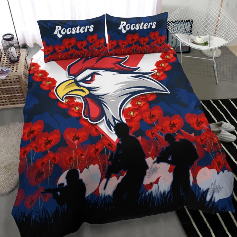 National Rugby League store - Loyal fans of Sydney Roosters's Bedding Duvet Cover + 1/2 Pillow Cases:vintage National Rugby League suit,uniform,apparel,shirts,merch,hoodie,jackets,shorts,sweatshirt,outfits,clothes