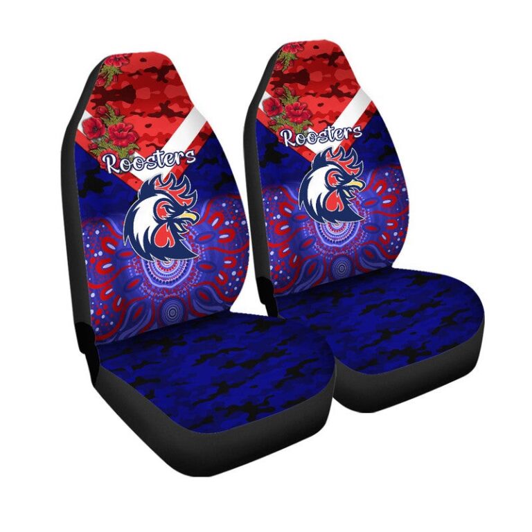 National Rugby League store - Loyal fans of Sydney Roosters's Set 2 Car Seat Cover:vintage National Rugby League suit,uniform,apparel,shirts,merch,hoodie,jackets,shorts,sweatshirt,outfits,clothes