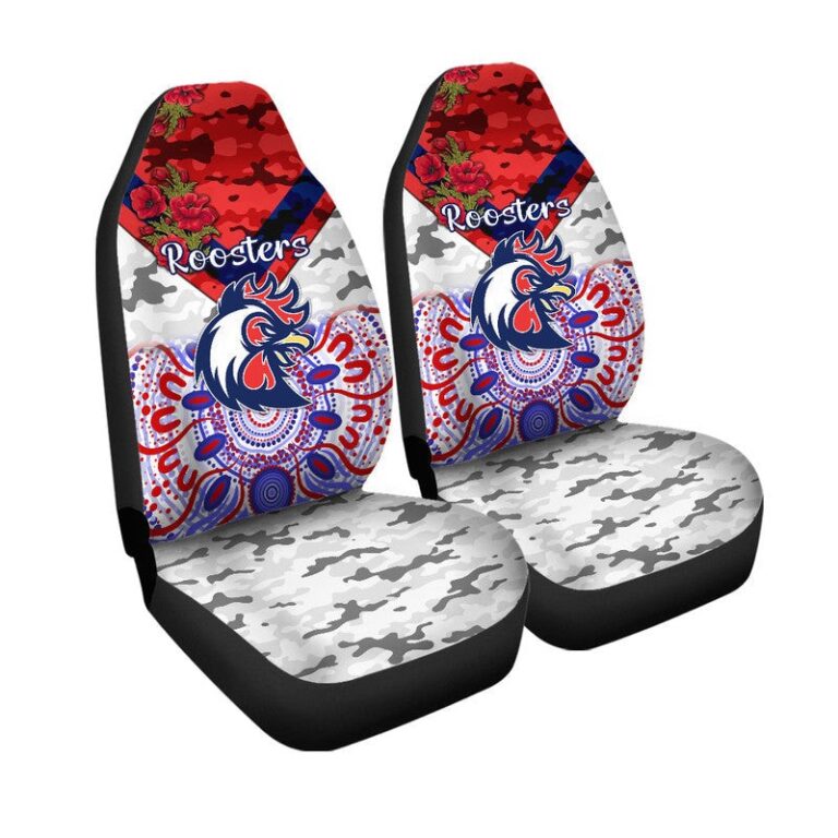 National Rugby League store - Loyal fans of Sydney Roosters's Set 2 Car Seat Cover:vintage National Rugby League suit,uniform,apparel,shirts,merch,hoodie,jackets,shorts,sweatshirt,outfits,clothes