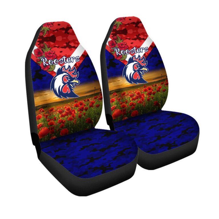 National Rugby League store - Loyal fans of Sydney Roosters's Set 2 Car Seat Cover:vintage National Rugby League suit,uniform,apparel,shirts,merch,hoodie,jackets,shorts,sweatshirt,outfits,clothes