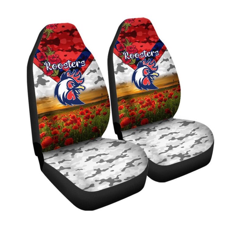 National Rugby League store - Loyal fans of Sydney Roosters's Set 2 Car Seat Cover:vintage National Rugby League suit,uniform,apparel,shirts,merch,hoodie,jackets,shorts,sweatshirt,outfits,clothes