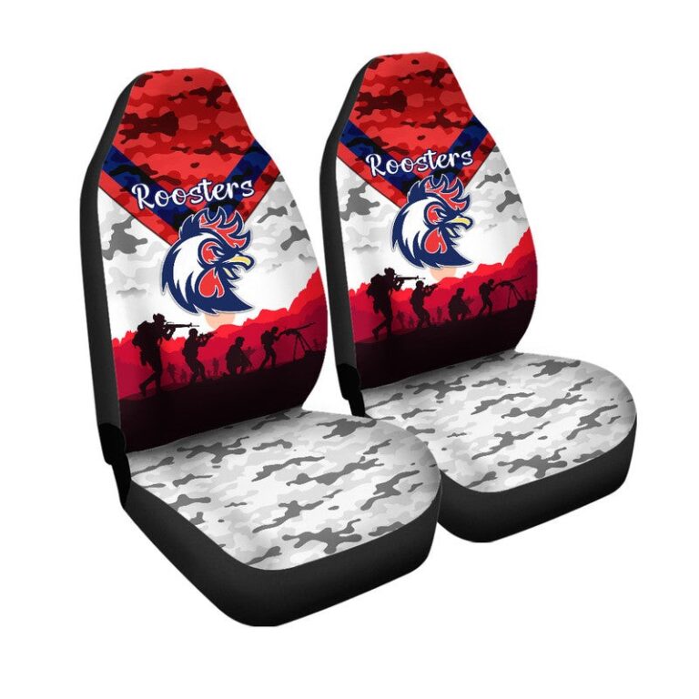 National Rugby League store - Loyal fans of Sydney Roosters's Set 2 Car Seat Cover:vintage National Rugby League suit,uniform,apparel,shirts,merch,hoodie,jackets,shorts,sweatshirt,outfits,clothes