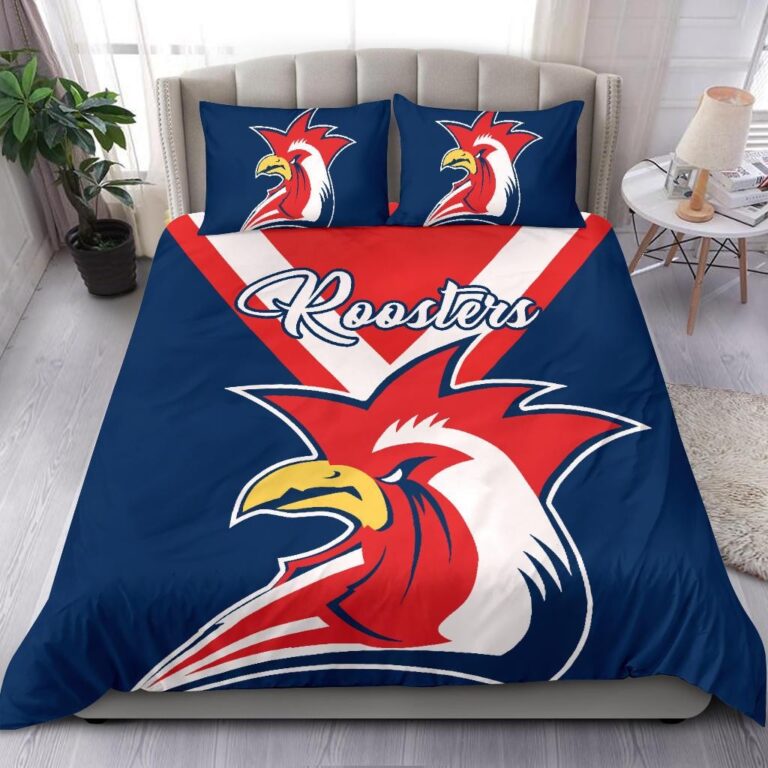 National Rugby League store - Loyal fans of Sydney Roosters's Bedding Duvet Cover + 1/2 Pillow Cases:vintage National Rugby League suit,uniform,apparel,shirts,merch,hoodie,jackets,shorts,sweatshirt,outfits,clothes