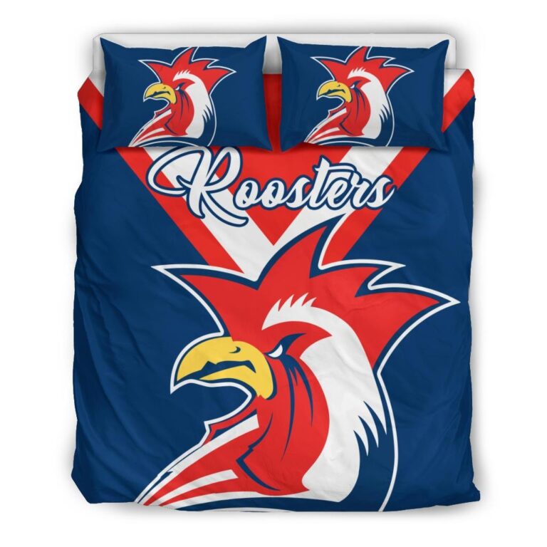 National Rugby League store - Loyal fans of Sydney Roosters's Bedding Duvet Cover + 1/2 Pillow Cases:vintage National Rugby League suit,uniform,apparel,shirts,merch,hoodie,jackets,shorts,sweatshirt,outfits,clothes