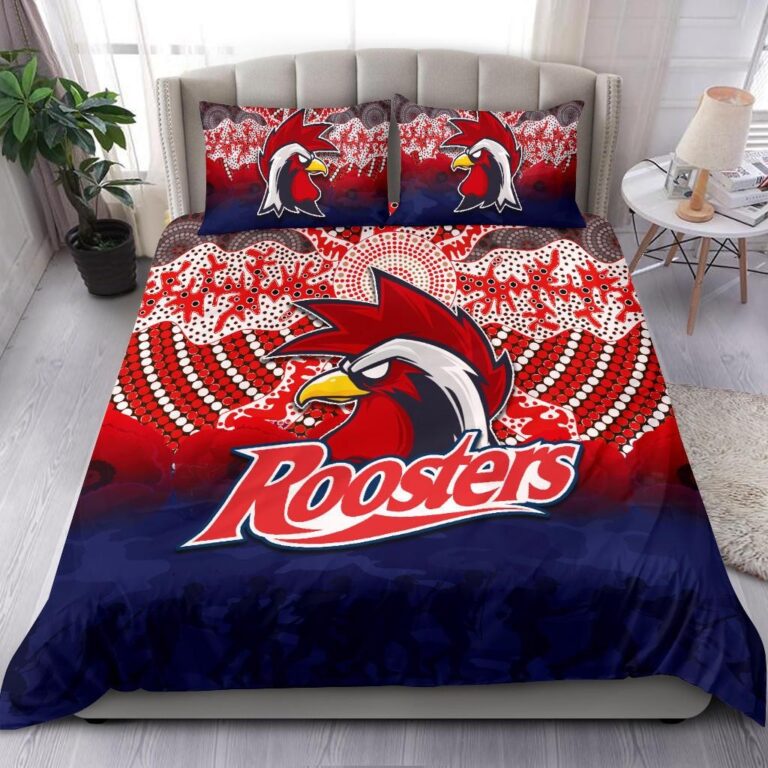 National Rugby League store - Loyal fans of Sydney Roosters's Bedding Duvet Cover + 1/2 Pillow Cases:vintage National Rugby League suit,uniform,apparel,shirts,merch,hoodie,jackets,shorts,sweatshirt,outfits,clothes