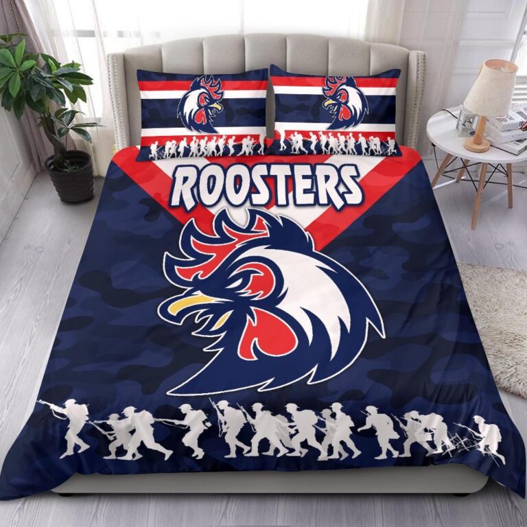 National Rugby League store - Loyal fans of Sydney Roosters's Bedding Duvet Cover + 1/2 Pillow Cases:vintage National Rugby League suit,uniform,apparel,shirts,merch,hoodie,jackets,shorts,sweatshirt,outfits,clothes