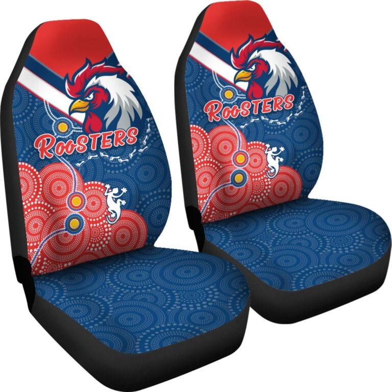 National Rugby League store - Loyal fans of Sydney Roosters's Set 2 Car Seat Cover:vintage National Rugby League suit,uniform,apparel,shirts,merch,hoodie,jackets,shorts,sweatshirt,outfits,clothes