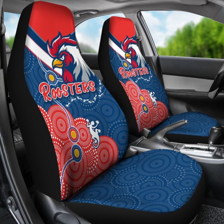 National Rugby League store - Loyal fans of Sydney Roosters's Set 2 Car Seat Cover:vintage National Rugby League suit,uniform,apparel,shirts,merch,hoodie,jackets,shorts,sweatshirt,outfits,clothes