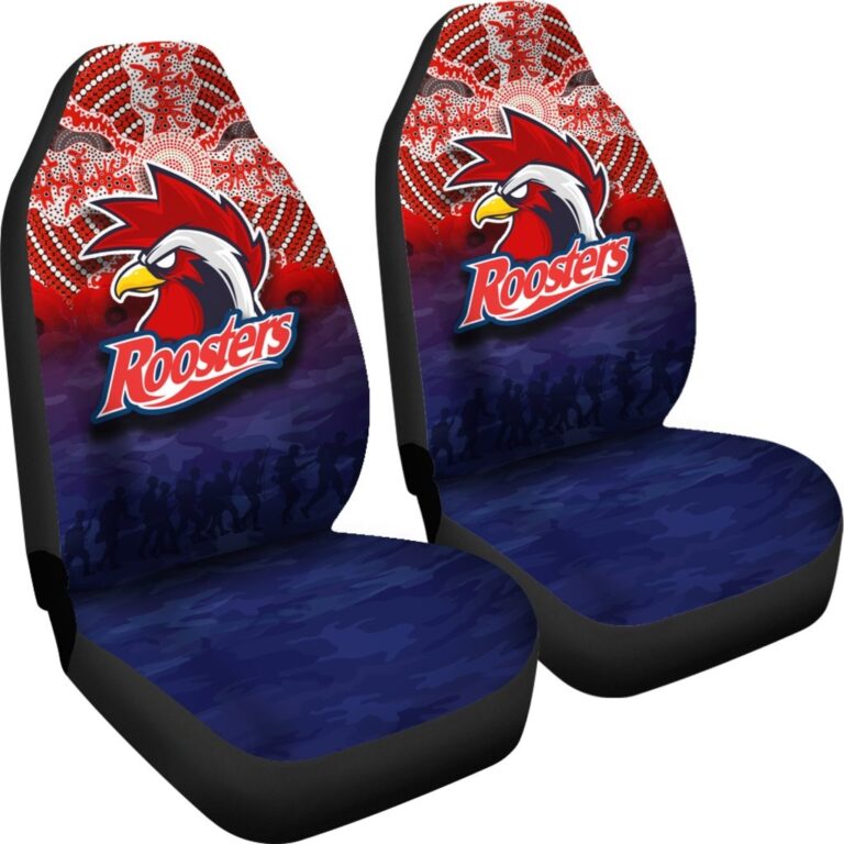 National Rugby League store - Loyal fans of Sydney Roosters's Set 2 Car Seat Cover:vintage National Rugby League suit,uniform,apparel,shirts,merch,hoodie,jackets,shorts,sweatshirt,outfits,clothes