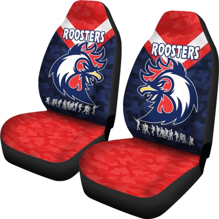 National Rugby League store - Loyal fans of Sydney Roosters's Set 2 Car Seat Cover:vintage National Rugby League suit,uniform,apparel,shirts,merch,hoodie,jackets,shorts,sweatshirt,outfits,clothes