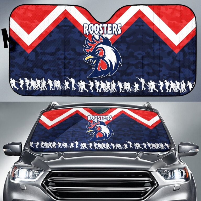 National Rugby League store - Loyal fans of Sydney Roosters's Auto Sun Shades:vintage National Rugby League suit,uniform,apparel,shirts,merch,hoodie,jackets,shorts,sweatshirt,outfits,clothes