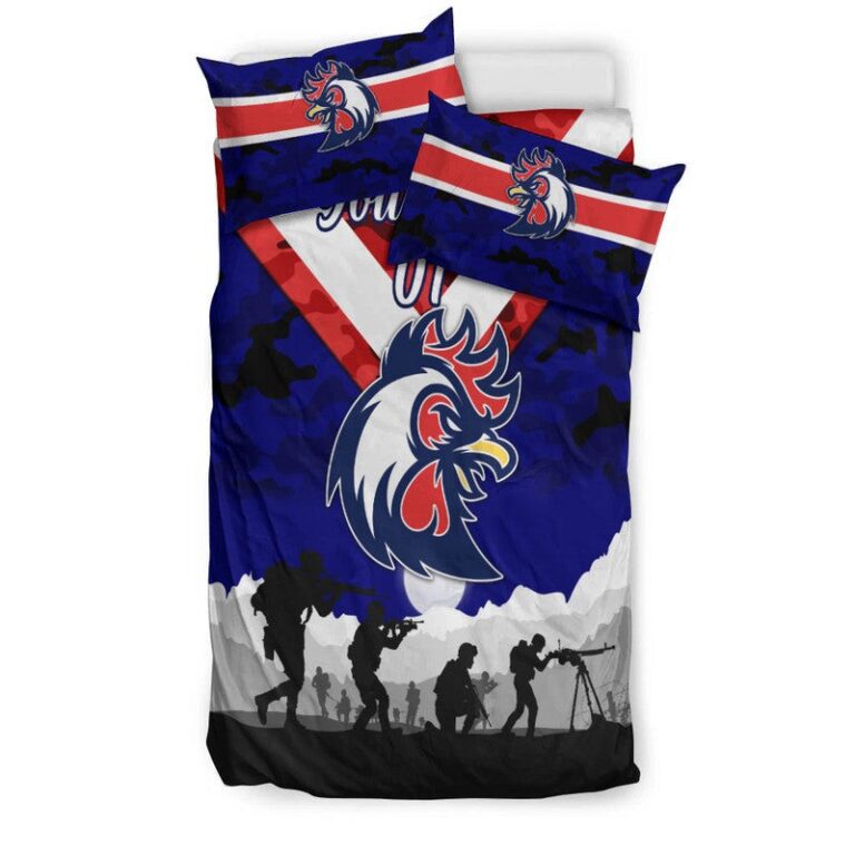 National Rugby League store - Loyal fans of Sydney Roosters's Bedding Duvet Cover + 1/2 Pillow Cases:vintage National Rugby League suit,uniform,apparel,shirts,merch,hoodie,jackets,shorts,sweatshirt,outfits,clothes