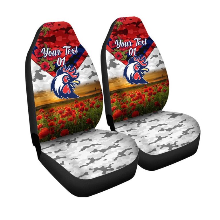 National Rugby League store - Loyal fans of Sydney Roosters's Set 2 Car Seat Cover:vintage National Rugby League suit,uniform,apparel,shirts,merch,hoodie,jackets,shorts,sweatshirt,outfits,clothes