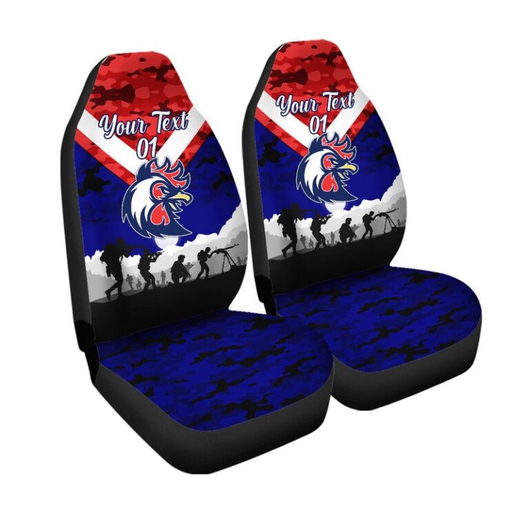 National Rugby League store - Loyal fans of Sydney Roosters's Set 2 Car Seat Cover:vintage National Rugby League suit,uniform,apparel,shirts,merch,hoodie,jackets,shorts,sweatshirt,outfits,clothes