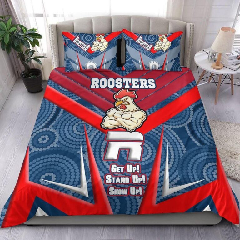 National Rugby League store - Loyal fans of Sydney Roosters's Bedding Duvet Cover + 1/2 Pillow Cases:vintage National Rugby League suit,uniform,apparel,shirts,merch,hoodie,jackets,shorts,sweatshirt,outfits,clothes