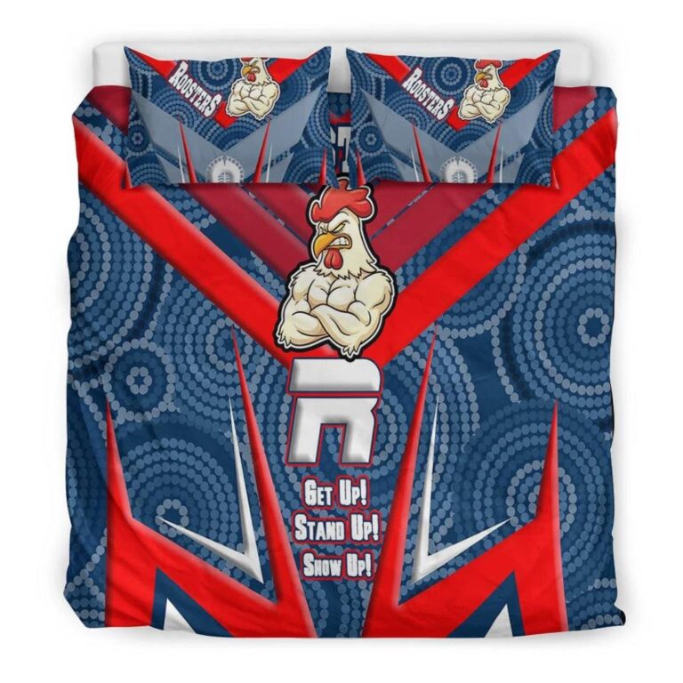 National Rugby League store - Loyal fans of Sydney Roosters's Bedding Duvet Cover + 1/2 Pillow Cases:vintage National Rugby League suit,uniform,apparel,shirts,merch,hoodie,jackets,shorts,sweatshirt,outfits,clothes