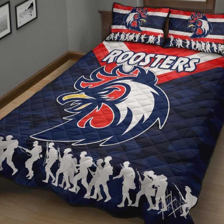 National Rugby League store - Loyal fans of Sydney Roosters's Quilt + 1/2 Pillow Cases:vintage National Rugby League suit,uniform,apparel,shirts,merch,hoodie,jackets,shorts,sweatshirt,outfits,clothes