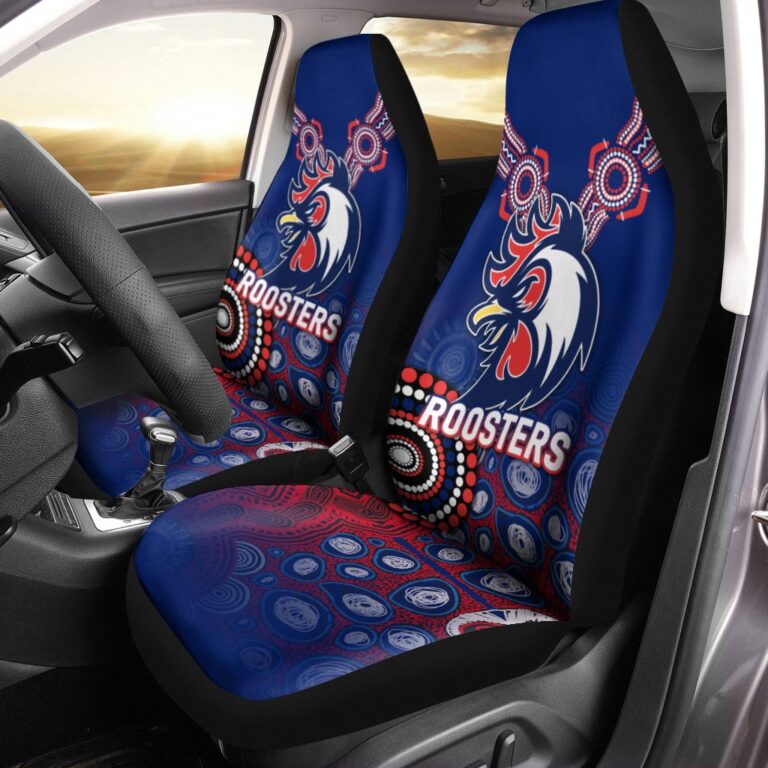 National Rugby League store - Loyal fans of Sydney Roosters's Set 2 Car Seat Cover:vintage National Rugby League suit,uniform,apparel,shirts,merch,hoodie,jackets,shorts,sweatshirt,outfits,clothes