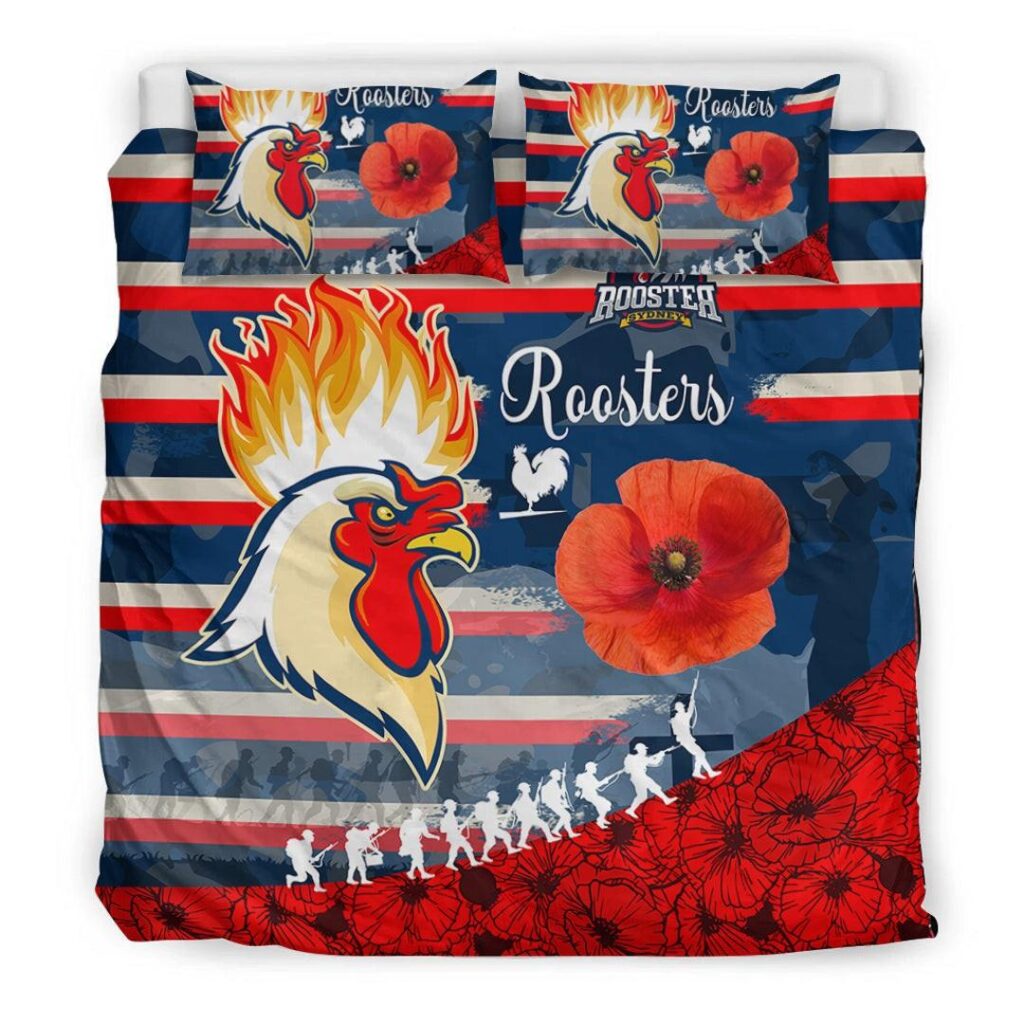National Rugby League store - Loyal fans of Sydney Roosters's Bedding Duvet Cover + 1/2 Pillow Cases:vintage National Rugby League suit,uniform,apparel,shirts,merch,hoodie,jackets,shorts,sweatshirt,outfits,clothes